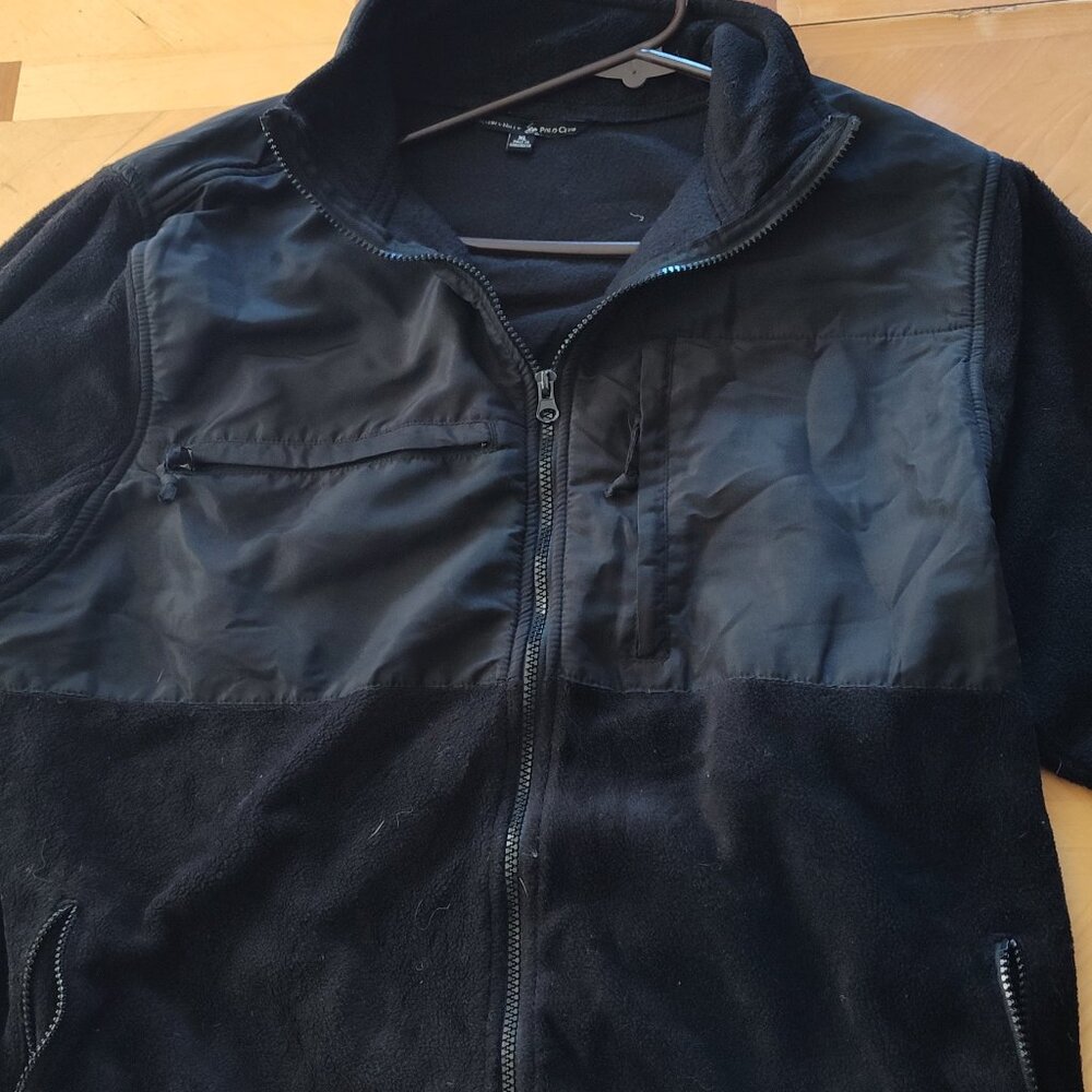 Fleece/Windbreaker Lightweight Polo Jacket